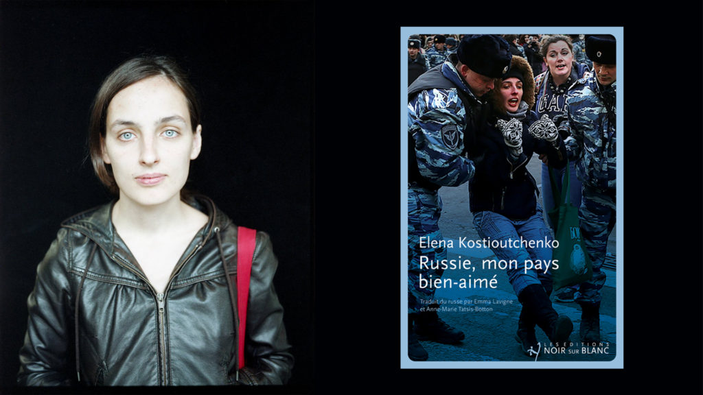Jelena Kostjutschenko, russische Exiljournalistin, weilt anlässlich der Veröffentlichung ihres Buches «Russie, mon pays bien-aimé» in Genf