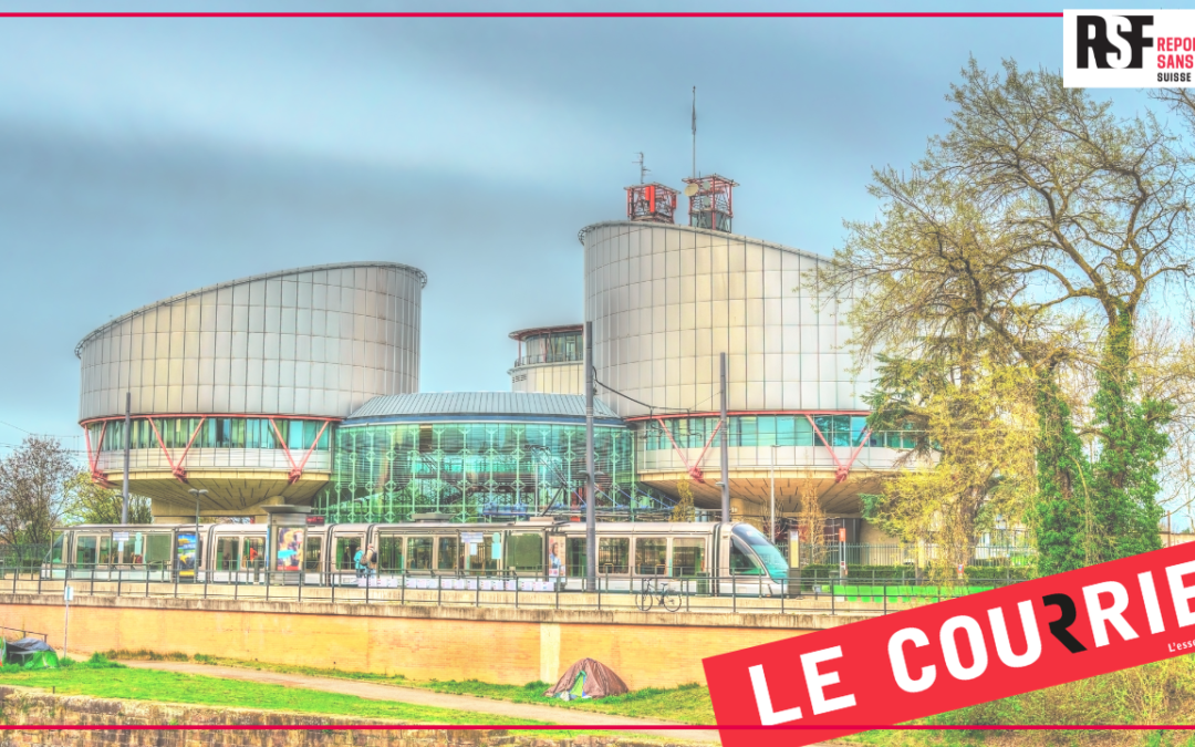 Victoire à Strasbourg du quotidien genevois Le Courrier contre le mécène Jean Claude Gandur